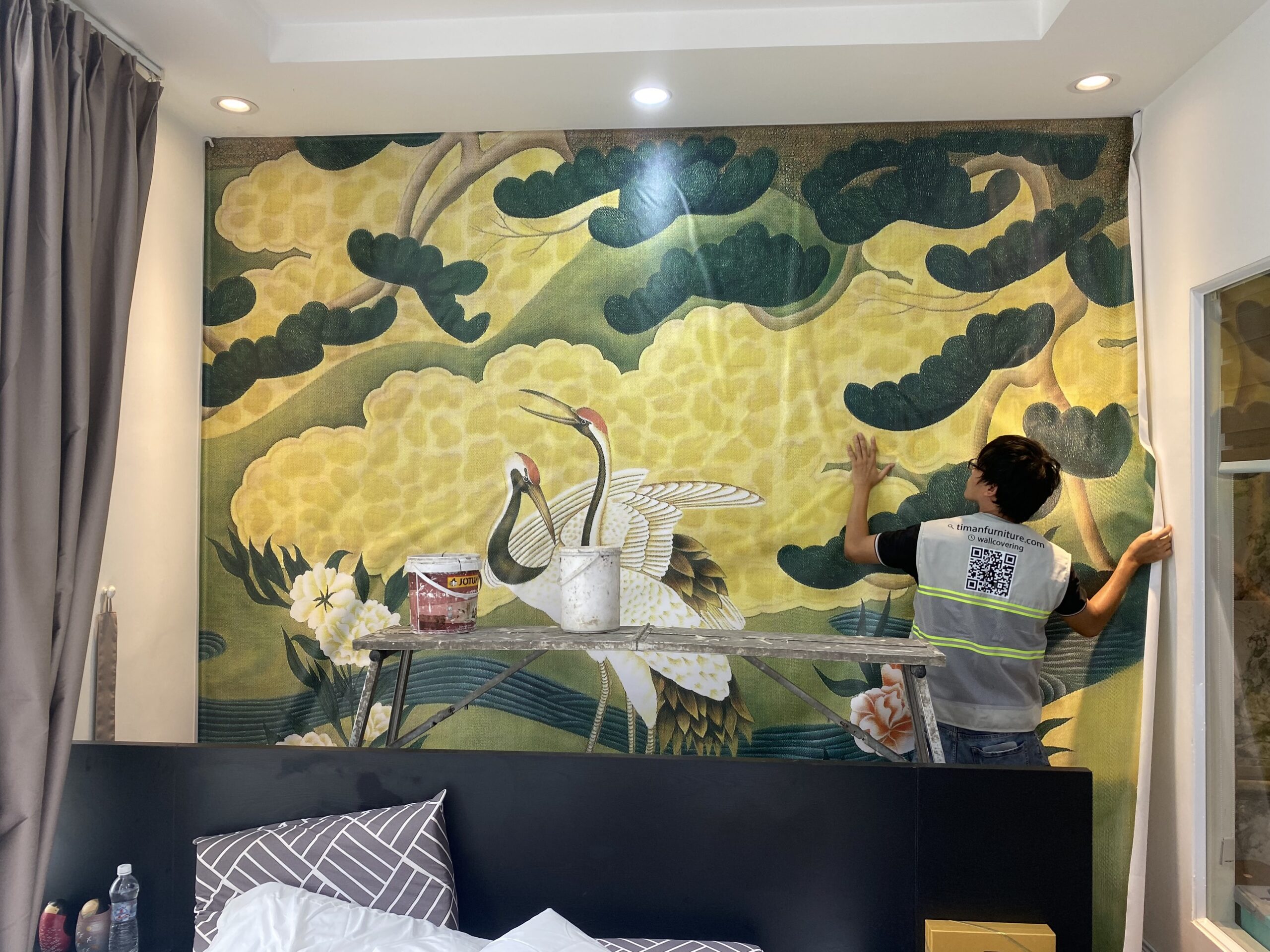 Dự án tranh dán tường 9A đường D1, Phú Mỹ, Quận 7, TPHCM