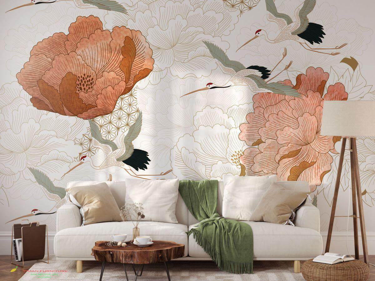 Tổng Hợp Mẫu Tranh Dán Tường Chim Hạc