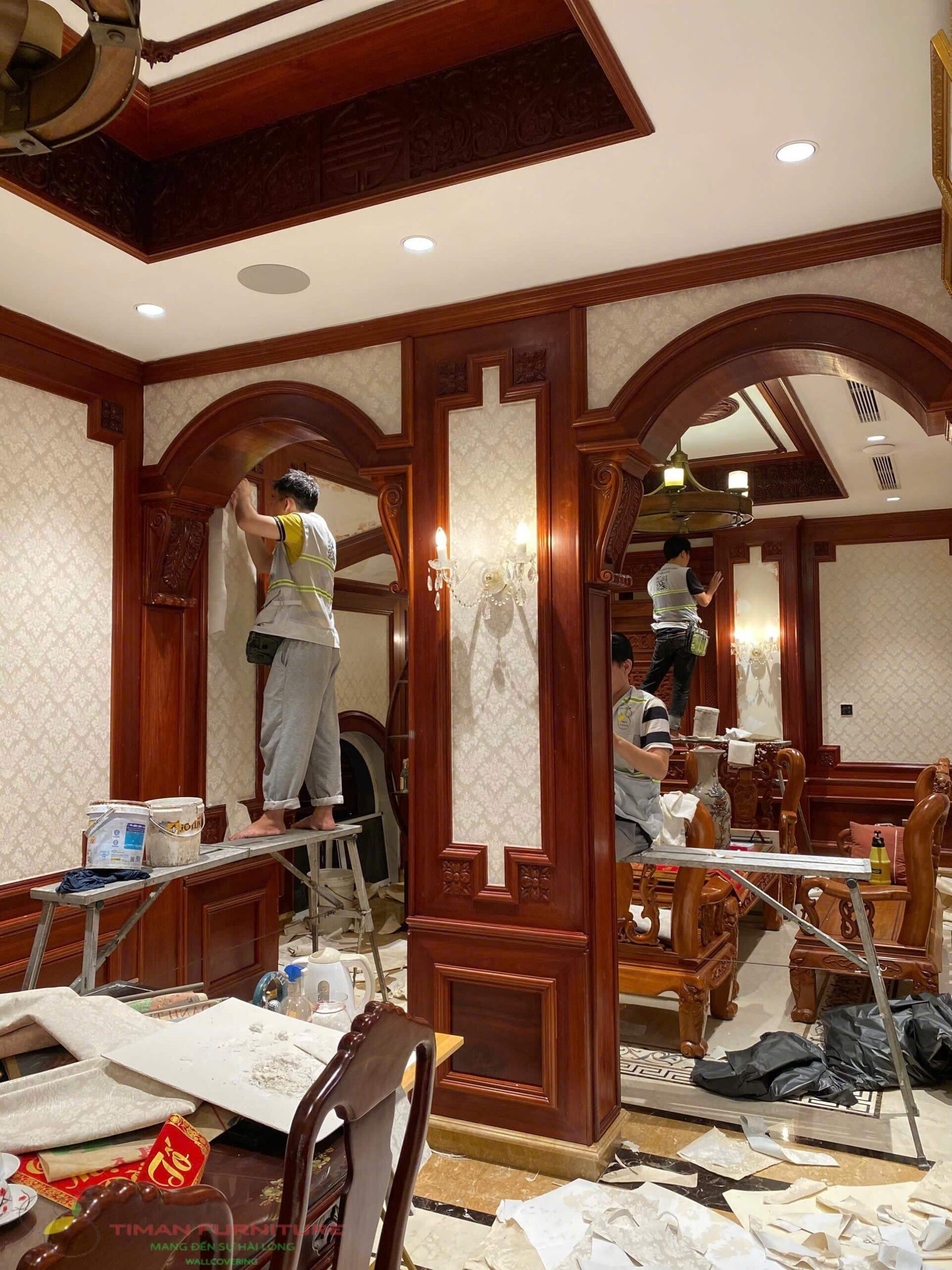 Thi công giấy dán tường Quận 7